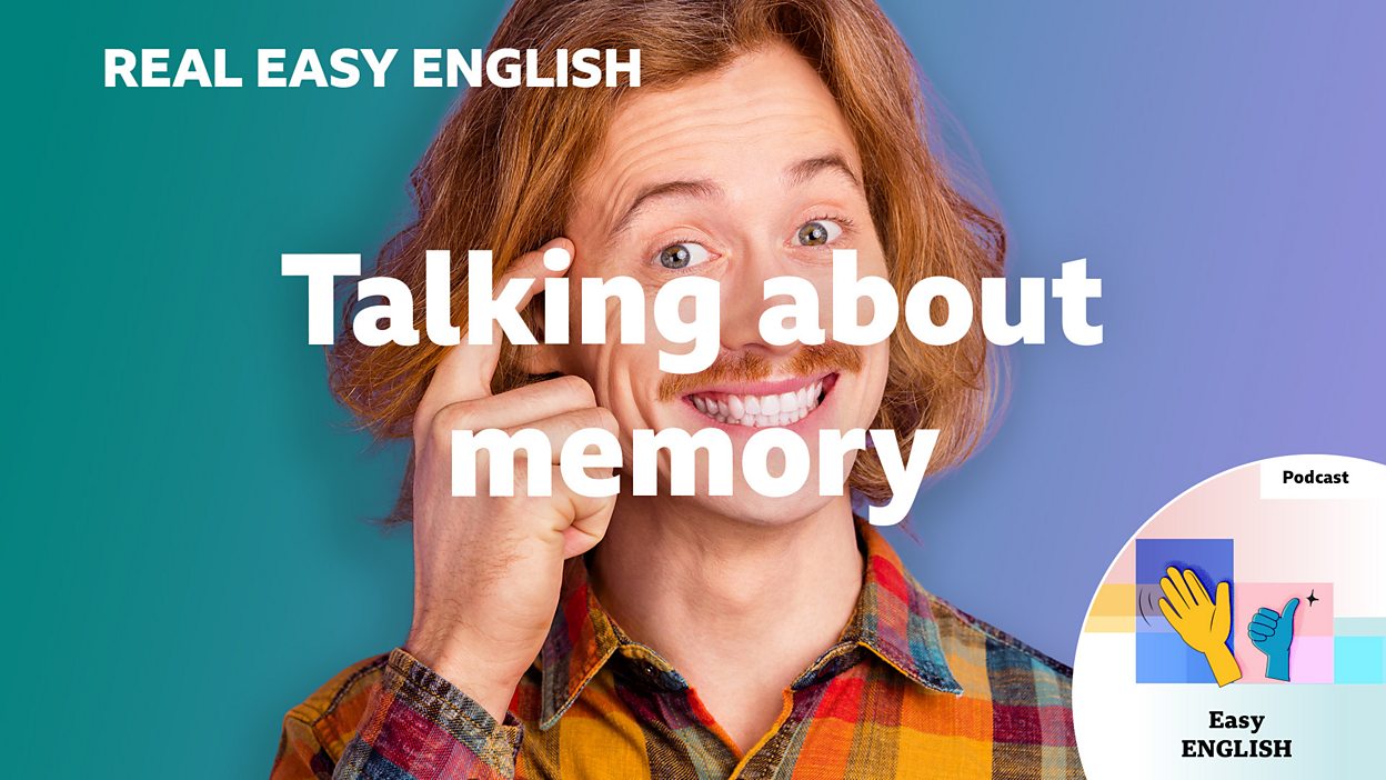 کاور اپیزود Talking about memory از Real Easy English
