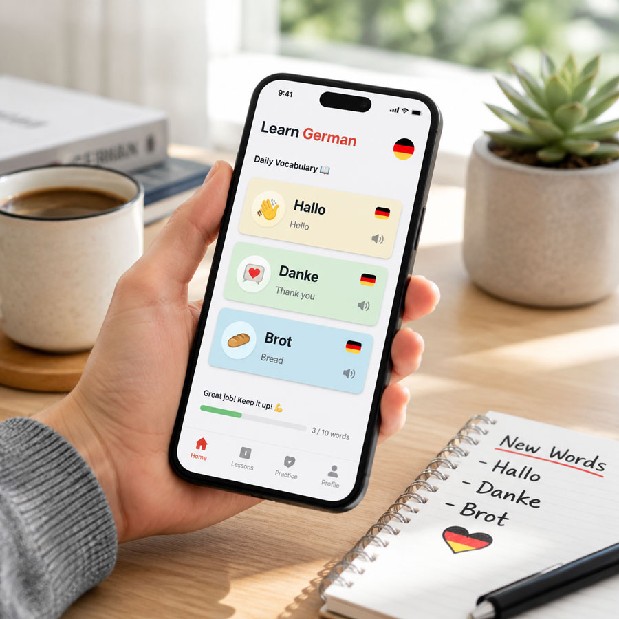 بهترین اپلیکیشن زبان آلمانی چیست؟ معرفی ۷ بهترین اپلیکیشن زبان آلمانی